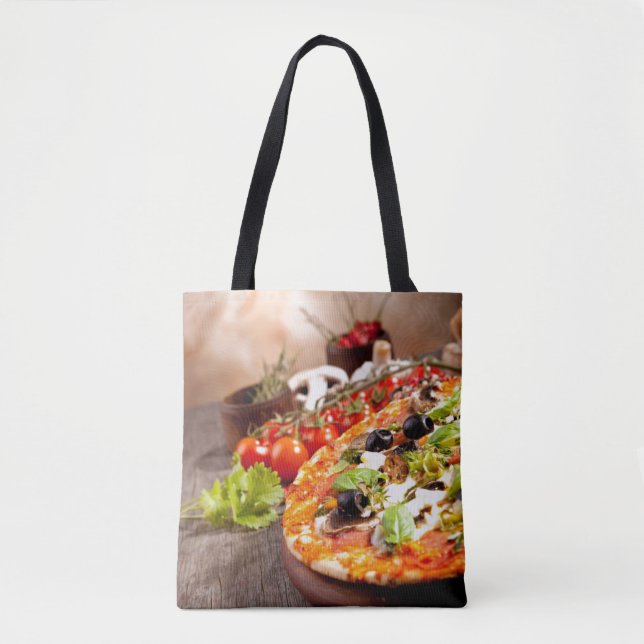Fresh Italian pizza Tote Bag (Front)