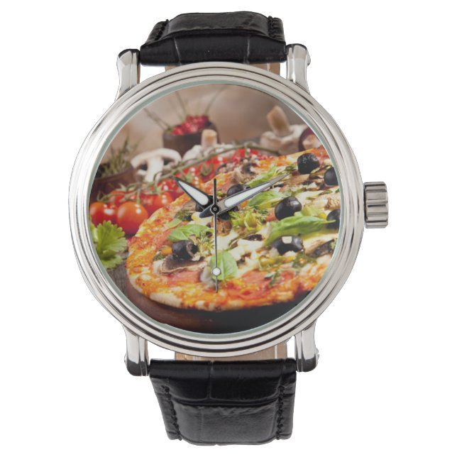 Fresh Italian pizza Watch (Front)