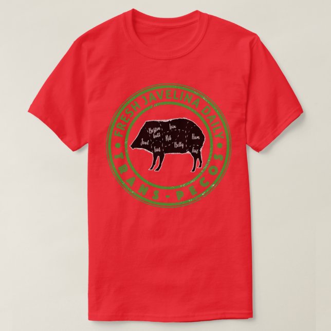 Fresh Javelina Daily TransPecos Souvenir Gift T-Shirt (Design Front)