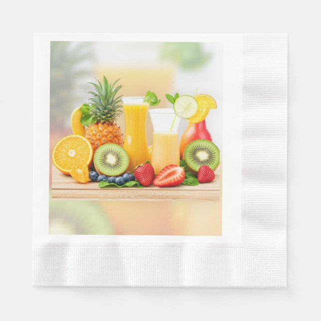 Fresh Juicy Fruits  Napkin (Front)