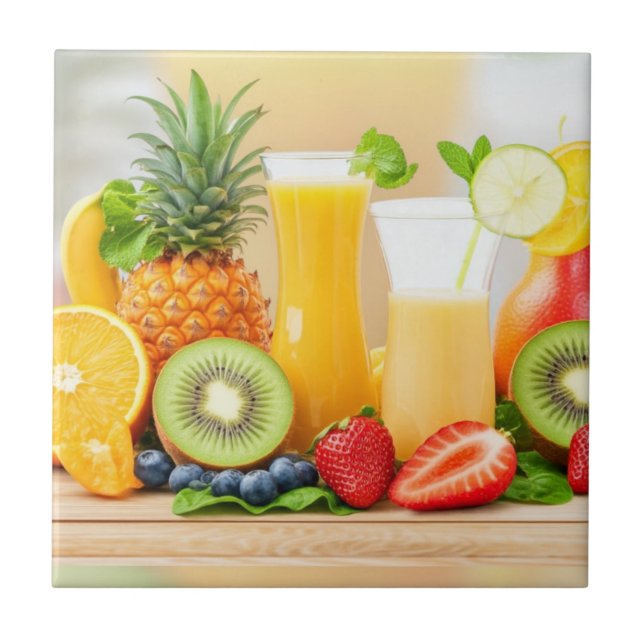 Fresh Juicy Fruits  Tile (Front)