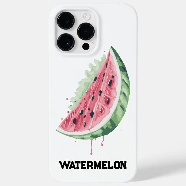 Fresh Juicy Slice of Watermelon Pink and Green Case-Mate iPhone Case (Back)