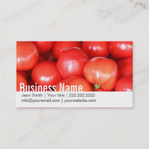 Fresh Juicy Tomatoes Business Cards