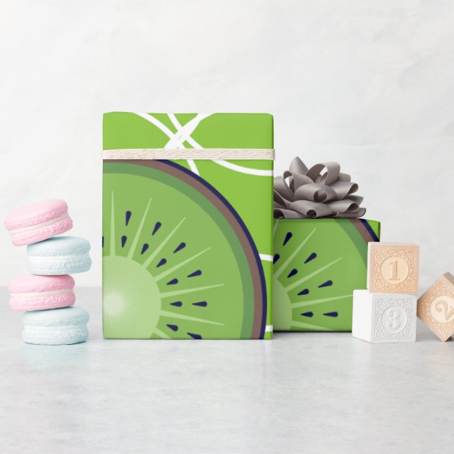  Fresh Kiwi Delight Wrapping Paper (Baby Shower)