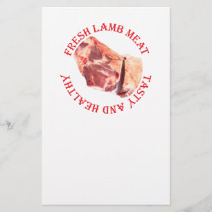 Fresh lamb meat flyer