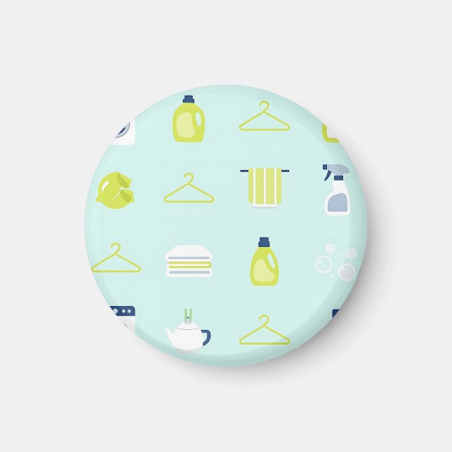 Fresh Laundry Day Pattern Magnet (Front)