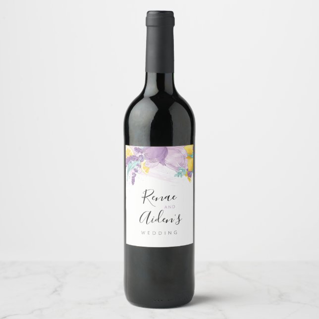 Fresh Lavender Wine Label (Front)
