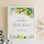 Fresh Lemon Bridal Shower Welcome Sign<br><div class="desc">Fresh Lemon Bridal Shower Welcome Sign. Click the 'Details' at 'Personalise this template' and edit the texts. For further customisation, please click the "click to customise further" and use the design tool to modify. You can change the text colour, style and sizes. You want other type of paper? Please chose...</div>