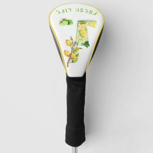 Fresh Lemon Drink Golf Head Cover - Custom Text