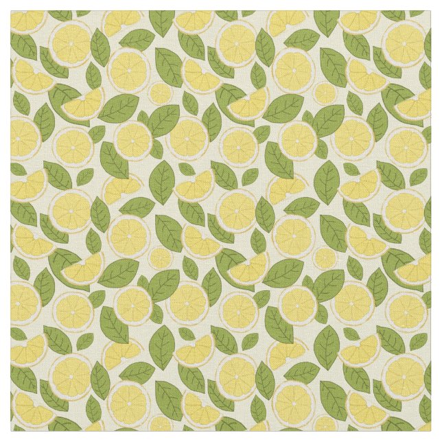 Fresh Lemon Fabric (Close Up)