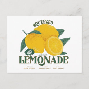Fresh Lemon Fruit Artwork – Bright Citrus Summer D Postcard