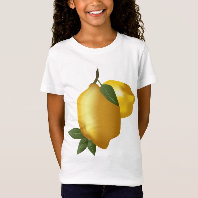 Fresh Lemon Illustration T-Shirt (Front)