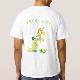 Fresh Lemon Juice Cool Drink Lemonade Summer Party T-Shirt