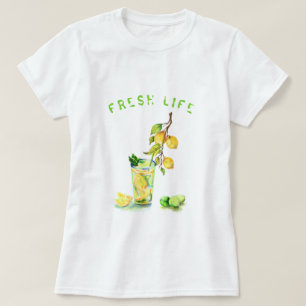 Fresh Lemon Juice Cool Drink Lemonade Summer Party T-Shirt