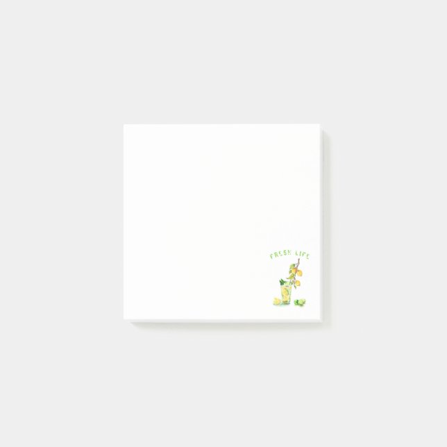 Fresh Lemon Juice Drink Post it Notes (Front)
