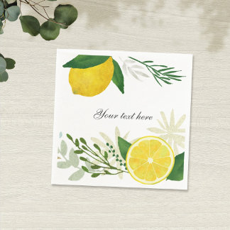 Fresh Lemon Paper Napkin