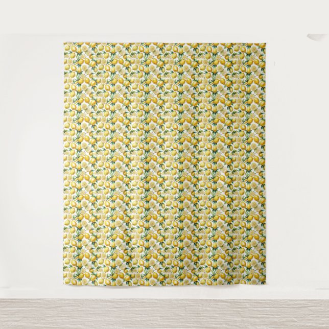 Fresh lemon pattern  tapestry (Front)