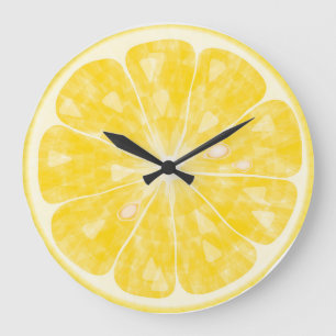 Fresh Lemon Round Wall Clock