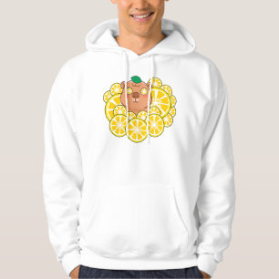 Fresh Lemon Slices Capybara Hoodie