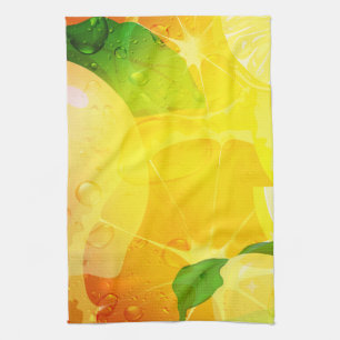 Fresh Lemon Slices Kitchen Towel