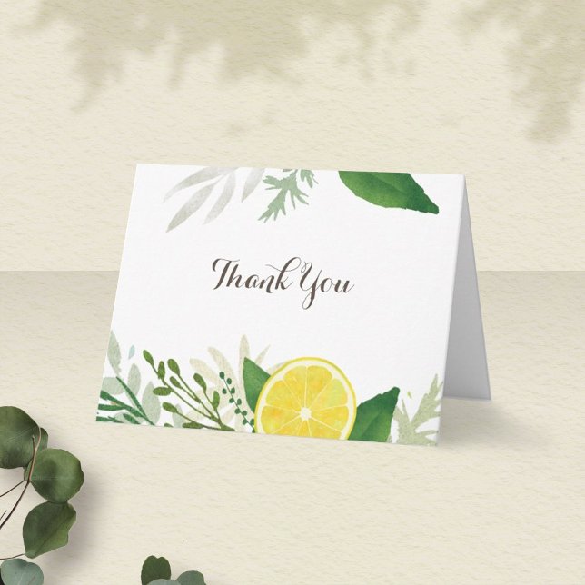 Fresh lemon thank you card (Creator Uploaded)