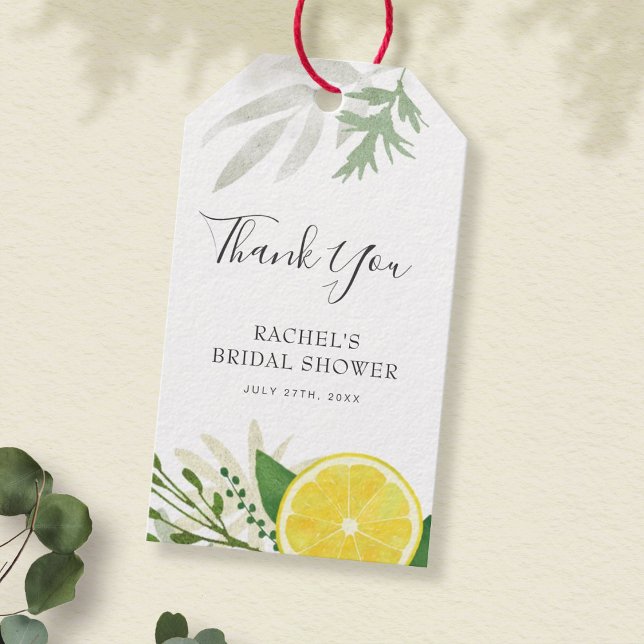 Fresh Lemon Thank You Gift Tags (Creator Uploaded)
