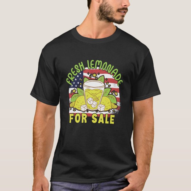Fresh Lemonade For Sale Stand Lemonade Business T-Shirt (Front)