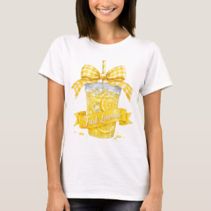 Fresh Lemonade Summer PNG Watercolor Citrus Design T-Shirt