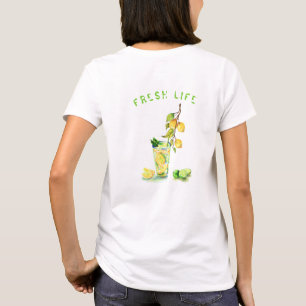 Fresh Lemons Drink T-Shirt - Custom Text