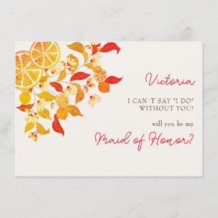 Fresh Lemony Love Citrus Foliage Wedding Menu