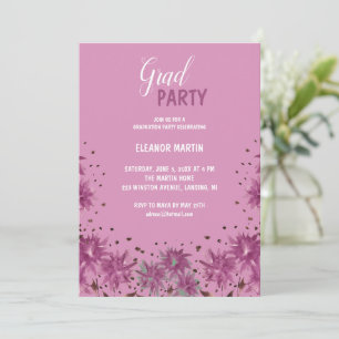 Fresh Lilac Purple Wildflowers Invitation