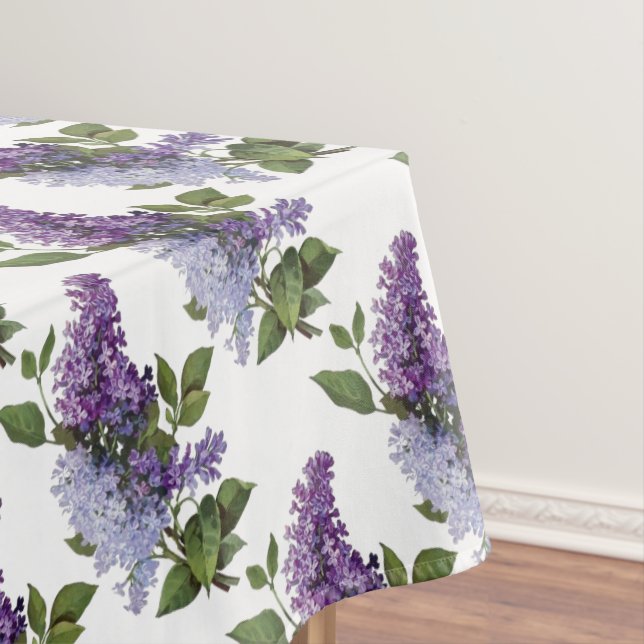 Fresh Lilacs - French Country Home Decor Tablecloth (In Situ)