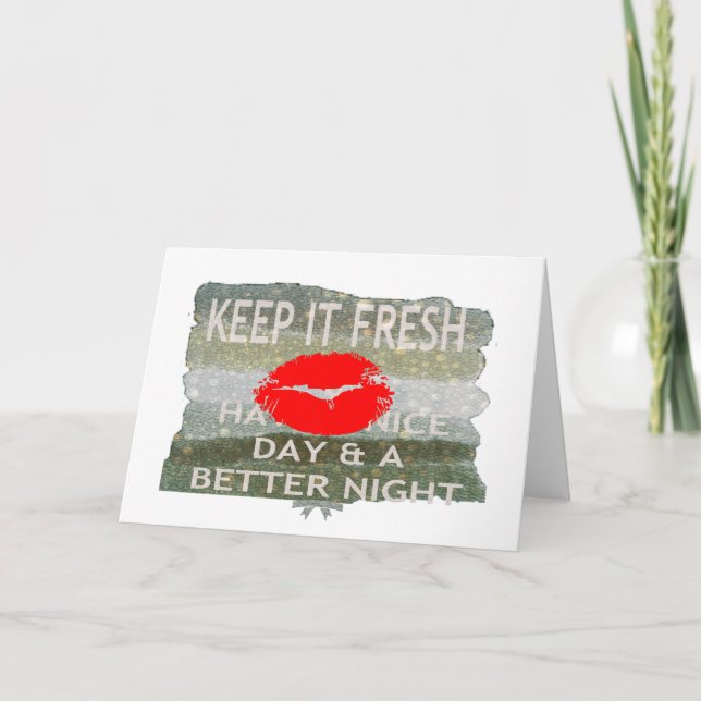 Fresh Lips, Uplifting Vibes: 'Keep It Fresh & Nice Announcement (Front)