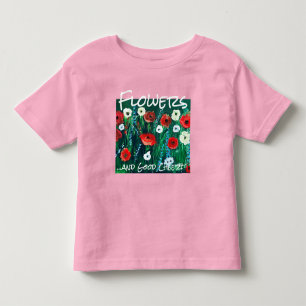Fresh-looking Flower Field Acrylic For Her. Poppy Toddler T-Shirt