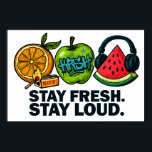 Fresh & Loud Pop‑Art Fruit Poster<br><div class="desc">A bold poster bursting with fresh,  loud pop‑art fruit in vibrant,  high‑contrast colors,  bringing energetic contemporary style to kitchens,  studios,  and modern living spaces. Perfect for design lovers seeking a gift‑ready,  artistic wall accent with playful creative flair.</div>