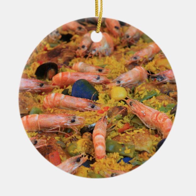 Fresh made Paella ornament (Front)