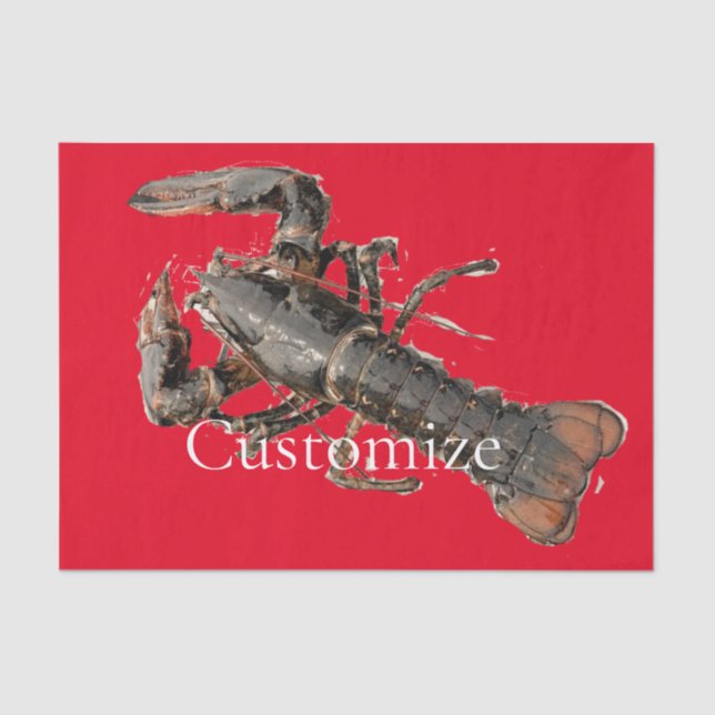 Fresh Maine Lobster Thunder_Cove Tissue Paper (Front)