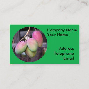Fresh Mangoes and Tropical Fruit Business Card