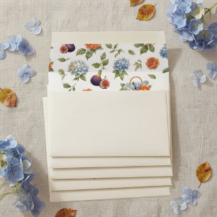 Fresh Market floral Figs Pattern Envelope