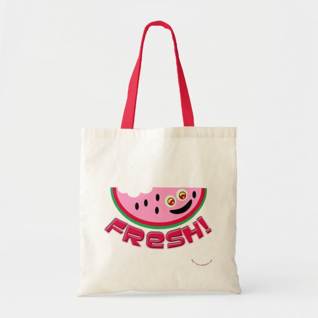 Fresh Melon Cute Fruit Cartoon Fun  Tote Bag (Front)