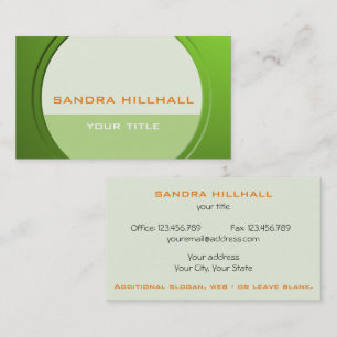 Fresh Metallic Geometric any Text and Colour Business Card
