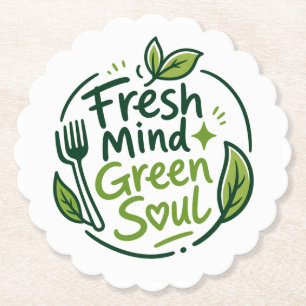 fresh mind  paper coaster