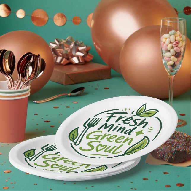 fresh mind paper plat plate (Multi)