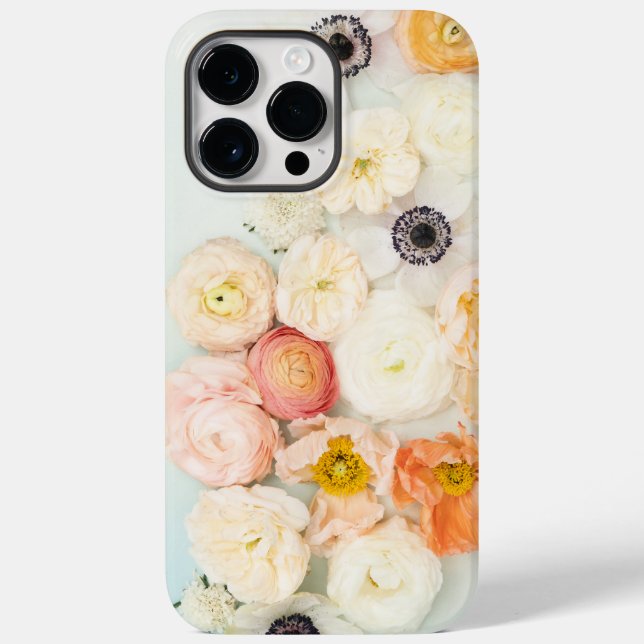 Fresh modern poppy anemone ranuculus rose flower Case-Mate iPhone case (Back)