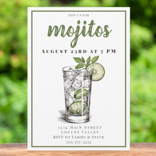 Fresh Mojito Cocktail Party Invitation