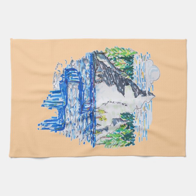 Fresh Mountain Tea Towel (Horizontal)