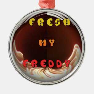 Fresh My Freddy Art Print Metal Tree Decoration