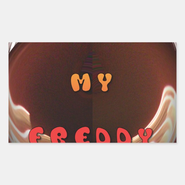 Fresh My Freddy Art Print Rectangular Sticker (Front)