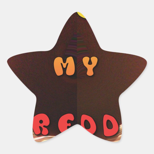 Fresh My Freddy Art Print Star Sticker (Front)