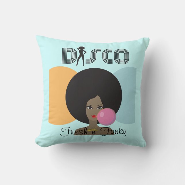 Fresh n Funky Disco pillow (Front)